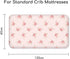47"x24", 3 Pack Nap Mat Sheet Pink Floral Baby Crib Sheets Fitted Elastic Corners, Preschool Day Care Rest Mat Cover