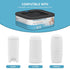 Fununcat 810 5 Packs Jumbo Square Refills Disposal Bags Refill Compatible with Diaper Genie Classic, Compact and Select