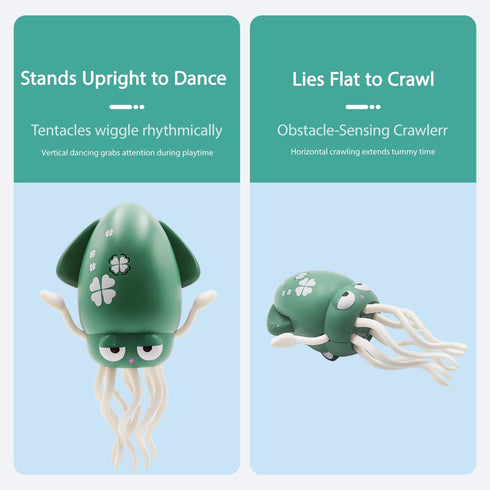 0-6 6-12 12-18 Tummy 3 4 5 6 7 8 9 10 11 12 1st Electric Crawling Dancing Octopus Toy for Walking Baby Boy Girl Months