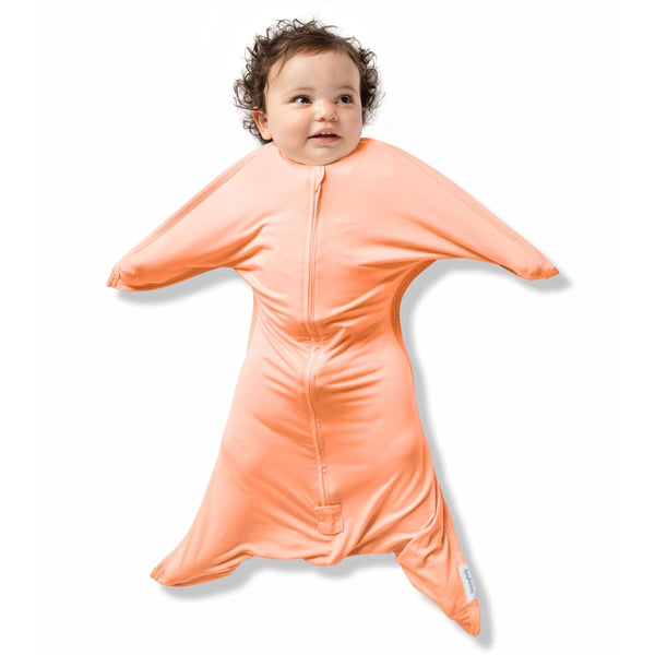 SleepingBaby Bamboo Zipadee-Zip Transition Swaddle - EverSoft Starfish Design Breathable Wearable Blanket