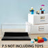 Figure Display Case Box for Lego Minifigures, Acrylic Dustproof Showcase Base for Figure Blocks Toys