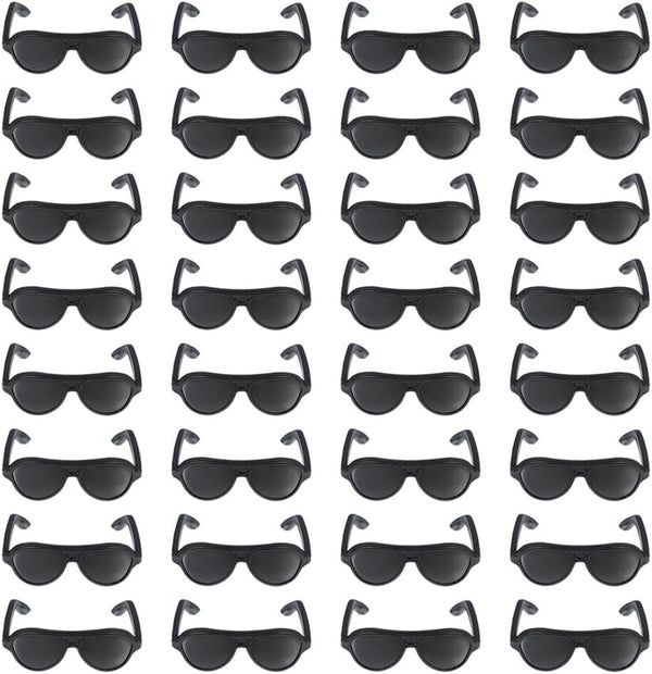 Gadpiparty 120 Pcs Mini Sunglasses for Dolls, Black Doll Costume Accessories for Dress Up and Crafts