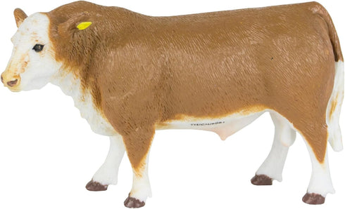 Big Country Toys Hereford Bull, 1:20 Scale Hand Painted Farm Animal Toy
