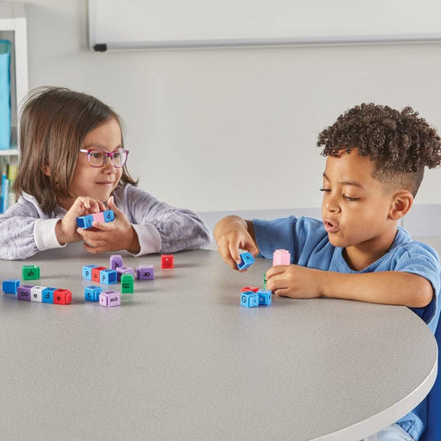 hand2mind Reading Rods for Building Sight Words, Letter Blocks, CVC Words Spelling Toys, Reading Tools for Kids