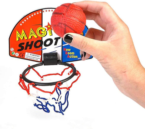 ArtCreativity Mini Basketball Game, 12 Sets with Mini Ball, Back Board Net & Mounting Tape for Kids