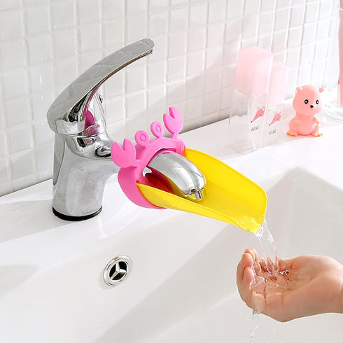 Faucet Extender, 2 Pack Sink Extender for Hand Washing, Silicone Sink Wash Helper for Bathroom Spout Bathtub