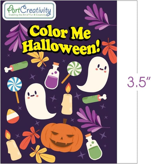 24 Pack 24 96 ArtCreativity Halloween Mini Coloring Book Kits for Kids Includes Small Coloring Books and Crayons