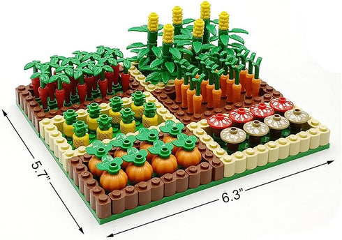 Cropland Set Farm Field Accessories Building Blocks Brick Playset for 6 Year Old Boys Girls Harvest Seasonal Building Kits for Boys Kids 8-12