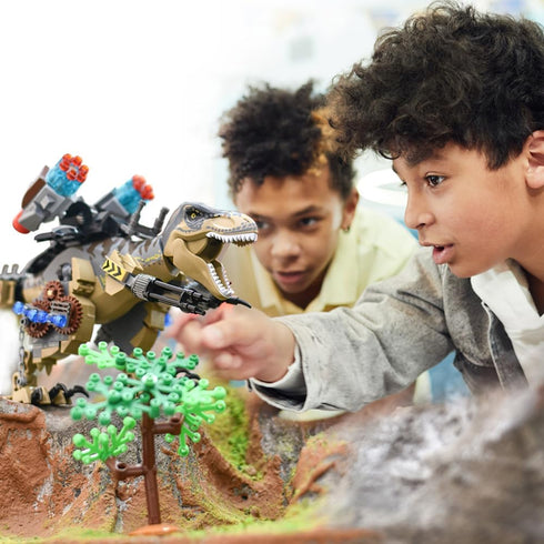 Mesiondy Sets 725 6 8 9 10 11 12 13 14 Building Blocks Toys Pcs for Age Years, Dinosaur Park World,Birthday Gifts