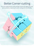 Generic 3x3x3 Speed Cube,Stickerless Magic Cube,Smooth Turning Puzzle Box with Anti-Sticky Design,The Most Educational