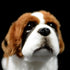 ZHONGXIN MADE 12" Simulation Saint Bernard Dog Plush Toy - Realistic Standing Soft Saint Bernard Pet Dog Stuffed Animal