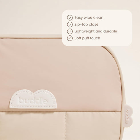 1 Count Buddle Bum Bag, Small Diaper Caddy Tote, Holds All Baby Diapering Essentials, Water-Resistant