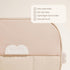 1 Count Buddle Bum Bag, Small Diaper Caddy Tote, Holds All Baby Diapering Essentials, Water-Resistant