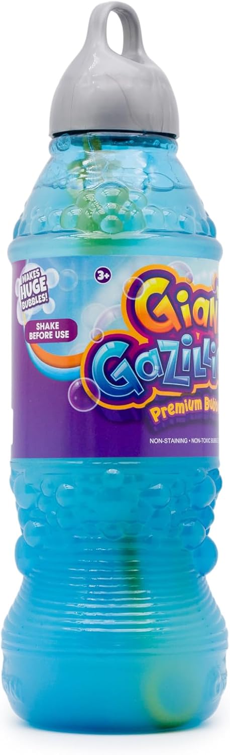 Gazillion Bubbles, Giant Bubbles Solution 1L, Create Giant Bubbles with Elite Formula & 7-in-1 Wand