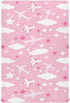 KICPOAY Airplanes Clouds Star Pink Fitted Crib Sheets Stretchy Portable Playard Sheets for