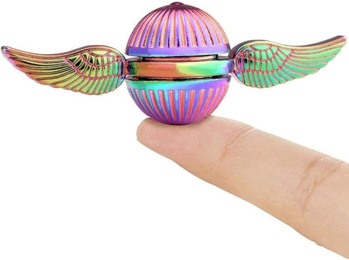 Umnodobn (2 Fidget Spinners Metal Toys for Adults Kids, Finger Hand Spinner Toy, Goodie Bag Fillers Party Favors
