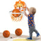 Adjustable Height Indoor Mini Basketball Hoop for Toddlers Kids, Space-Saving Christmas Birthday Gift Toy for Boys