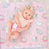 FIGEPO 4 Pack Set Baby Girl Crib Sheets Soft Fitted Floral or Elephant Theme Baby Girl Mattress Covers Breathable
