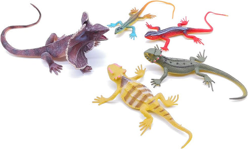 Lizards Toys 15pcs Realistic Lizard Chameleon Reptile Figure Play Set
