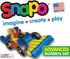 SNAPO Advanced Builder Blocks for Ages 7 and Up - Six-Sided Toddler Building Blocks for Planes, Cars, Trains
