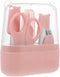 Wakauto Nail Clipper Set and Scissor Kit for Infants, Pink Manicure and