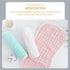 LOORGVEL 5pcs Cotton Burp Cloths Newborn Absorbent Burping Rags Soft Muslin Towels for Feeding and Drooling White