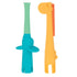 Nuby Tube Teether - (2-Pack) Baby Teething Toy - 3+ Months -