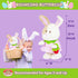 10" Cuddle Barn Animated Easter Bunny Plush - Bouncing Buttercup | Musical Dancing Rabbit with Strawberry Bag |