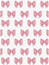 CZXW 52" 28" Pink Bows Crib Sheets Fitted x Natural Cotton Soft & Breathable for Baby Crib Mattress