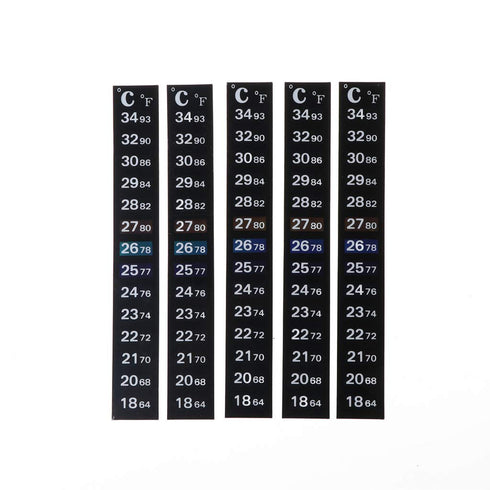 NGCG 5pcs Vertical Digital Temperature Display Thermometer Strip Sticker for Fermenting Infant Bath