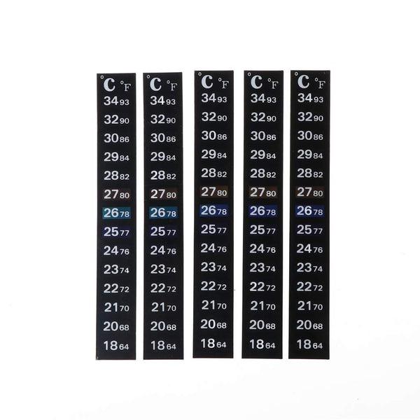 NGCG 5pcs Vertical Digital Temperature Display Thermometer Strip Sticker for Fermenting Infant Bath