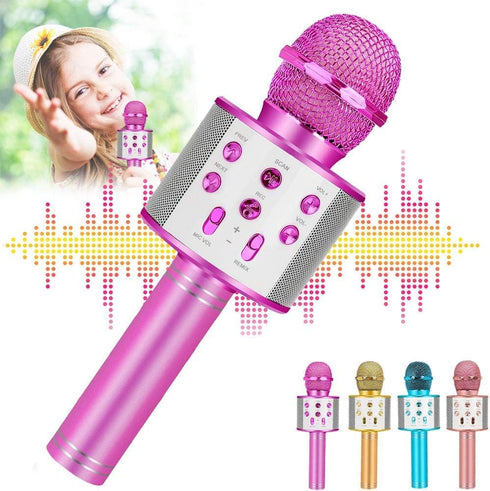 Karaoke Machine Microphone for Kids, Toddler Microphone for 3-12 Year Old Girls, Birthday Gifts and Toys