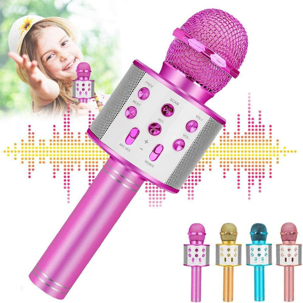 Karaoke Machine Microphone for Kids, Toddler Microphone for 3-12 Year Old Girls, Birthday Gifts and Toys