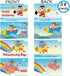 WODMAZ 7 Foam Airplanes Toys for Kids, Different Designs Foam Planes for Boys Girl School Classroom Exchange Prize, Fun