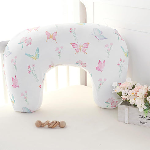 New Nursing Pillow Cover, Breastfeeding Pillow Cover for Baby Girls Boys, Soft Stretchy Nursing Pillowcase for Infant