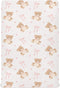 KICPOAY Fitted Crib Sheets Animal Bear Pink Ribbon Bow Stretchy Portable Playard Sheets