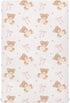KICPOAY Fitted Crib Sheets Animal Bear Pink Ribbon Bow Stretchy Portable Playard Sheets