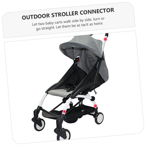 Double Stroller Adapter Connectors - Easy Assembly for Kids