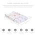 Oilo Changing Pad Cover, Breathable 100% Turkish Cotton Fitted Jersey, Fits Standard Changing Pads, Butterfly Design