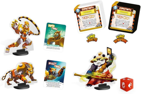 IELLO: Monster Pack #4 Cybertooth, New Game Mechanic, Compatible with All Existing Monsters, 2 to 6 Players