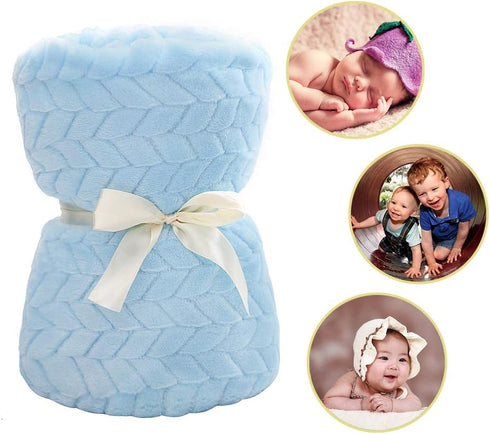 Cozy 3040") Baby Blanket Flannel, Throw Blankets for Newborn Infant and Toddler, Super Soft and Warm Receiving Baby