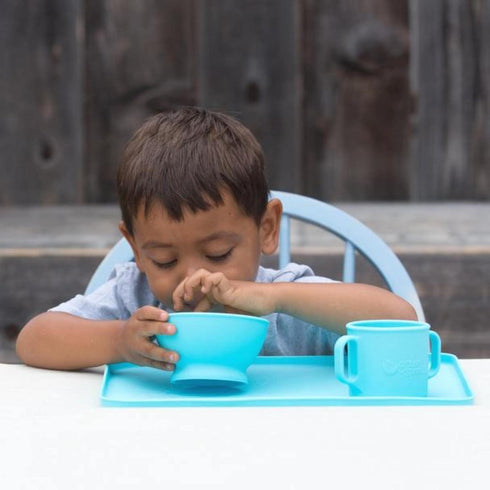 green sprouts Silicone Feeding Bowl - Durable, Unbreakable, Heat-Resistant, Dishwasher Safe