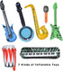 Set, 30 80s 90s Max Fun Inflatable Rock Star Toy PCS Party Decorations Inflatable Party Props Musical Instrument Blow