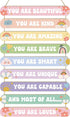 MONALET Pastel Cute Inspirational Motivational Wall Art Decor for Girls Room Nursery Baby