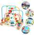 Alasum Toddler Car Toys, Bead Maze Toy, Funny Round Wooden Roller Coaster for Kids