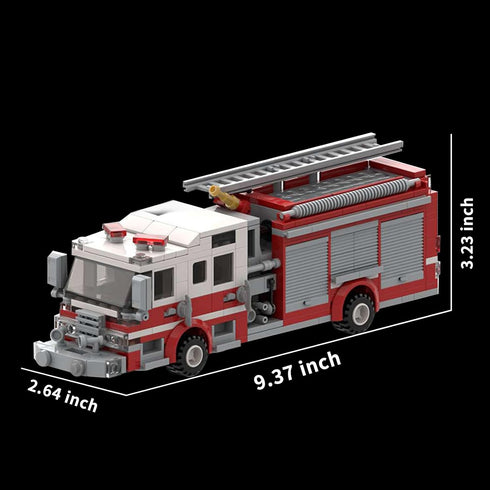 RWSEFK Set, Set, 422 Firetruck Building Blocks Small Firemech Model Kit, Fire Engine Toy Pcs Bedroom Decorations, Gift