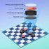 2 in 1 Travel Checkers Sets, Magnetic Foam Pieces Board Game for Kids and Family (Checkers & Tic-Tac-Toe)