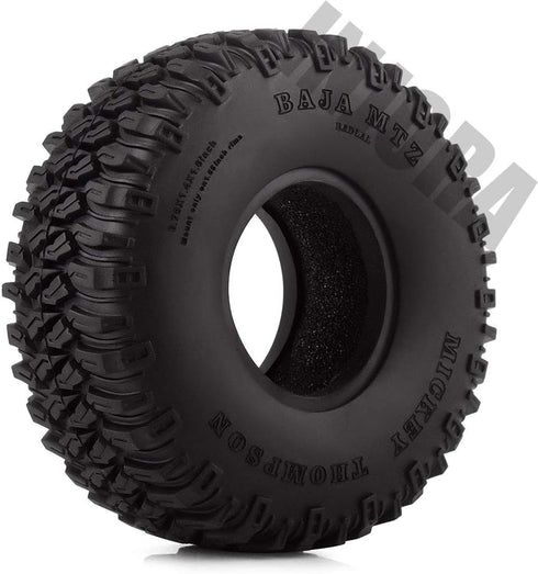 INJORA 4Pcs 1.55" Soft Rubber Wheel Tires for RC Crawler Car D90 TF2 Tamiya CC01 LC70 LC80