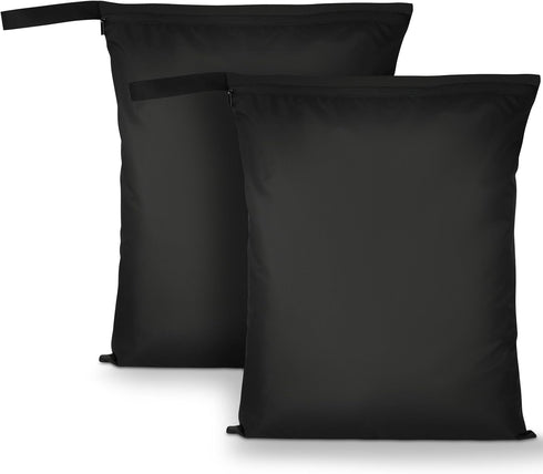 AOOSA 2PCS Wet Bags, Waterproof Travel Laundry Bag, Reusable Cloth Diaper Bags with