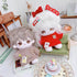 niannyyhouse 10cm Plush Doll Clothes, Cartoon Pattern Knit Sweater Accessories (Red)
